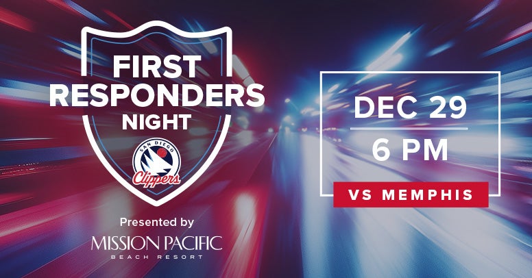 SD Clippers First Responders Night