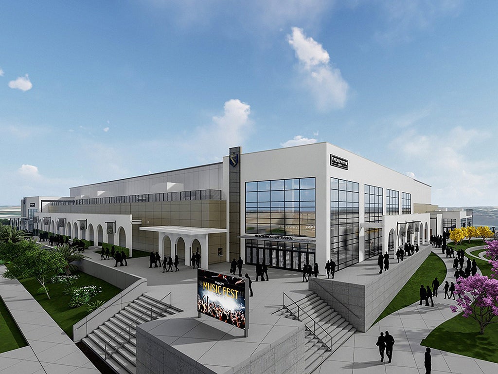 More Info for Frontwave Arena Nears Completion
