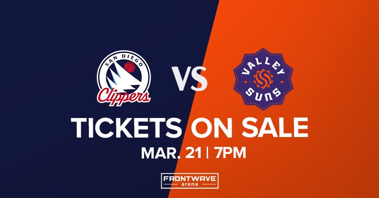 More Info for San Diego Clippers vs. Valley Suns