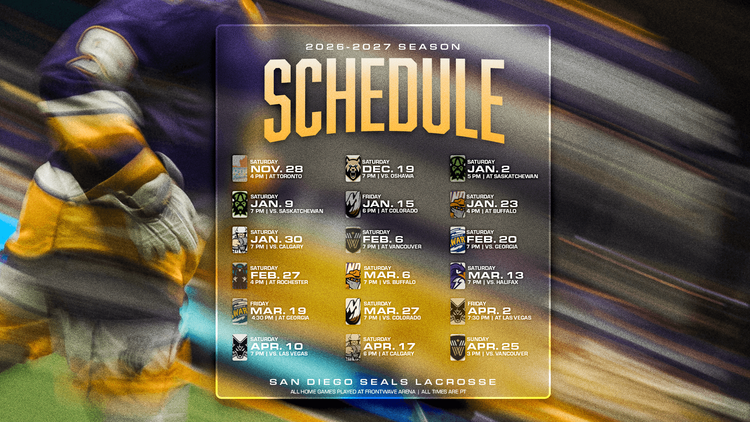 Seals Reveal 2026-27 Regular-Season Schedule